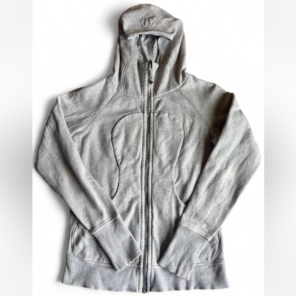 lululemon athletica Light Gray Full-Zip Hoodie Jacket